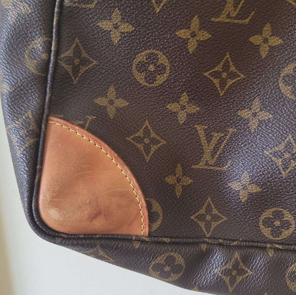 Louis Vuitton Brown Gold Monogram Travel Weekender Luggage Bag - Picture 4 of 16